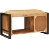 Laikymo suolas Ruda 80 x 35 x 40 cm Mango medienos masyvas