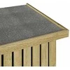 Sodo saugojimo dėžė su saugykla Natūrali 119 x 44 x 58,5 cm