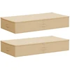 Saugojimo dėžė 2 pcs Kreminė 100 x 50 x 18 cm