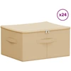 Saugojimo dėžė 24 pcs Kreminė 43 x 34 x 23 cm