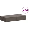 Saugojimo dėžė 24 pcs Pilka 100 x 50 x 18 cm Neaustinis audinys