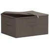 Saugojimo dėžė 24 pcs Pilka 50 x 30 x 25 cm Neaustinis audinys
