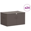 Saugojimo dėžė 24 pcs Pilka 60 x 43 x 35 cm Neaustinis audinys