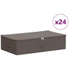 Saugojimo dėžė 24 pcs Pilka 70 x 40 x 18 cm Neaustinis audinys