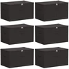 Saugojimo dėžė 6 pcs Antracito 55 x 35 x 32 cm