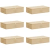Saugojimo dėžė 6 pcs Kreminė 70 x 40 x 18 cm Neaustinis audinys