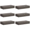 Saugojimo dėžė 6 pcs Pilka 100 x 50 x 18 cm Neaustinis audinys