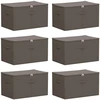 Saugojimo dėžė 6 pcs Pilka 60 x 43 x 35 cm Neaustinis audinys