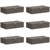 Saugojimo dėžė 6 pcs Pilka 70 x 40 x 18 cm Neaustinis audinys