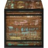 Saugojimo dėžė Ruda ir juoda 80 x 50 x 50 cm apdirbta mediena