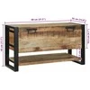 Saugojimo dėžė Ruda 80 x 35 x 45 cm Mango medienos masyvas