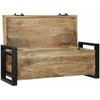 Saugojimo dėžės Ruda 80 x 30 x 30 cm Mango medienos masyvas