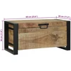 Saugojimo dėžės Ruda 60 x 30 x 30 cm Mango medienos masyvas