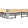 Saugojimo galvos atlošas Betono pilka 207,5 x 137,5 x 76,5 cm