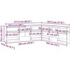 Saugojimo galvos atlošas su lentyna Senovinis medis 180 cm