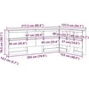 Saugojimo galvos atlošas Sonoma ąžuolas 120 cm Apdirbta mediena