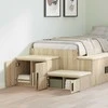 Oppbevaringsskap 2 pcs Sonoma ąžuolas 127 x 41 x 40 cm