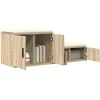 Oppbevaringsskap 2 pcs Sonoma ąžuolas 127 x 41 x 40 cm