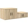 Oppbevaringsskap 2 pcs Sonoma ąžuolas 127 x 41 x 40 cm