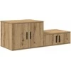 Oppbevaringsskap 2 pcs Amatininkų ąžuolas 103 x 41 x 40 cm