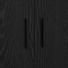 Oppbevaringsskap 2 pcs Juodas ąžuolas 118 x 41 x 40 cm