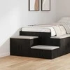 Oppbevaringsskap 2 pcs Juodas ąžuolas 118 x 41 x 40 cm