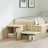 Oppbevaringsskap 2 pcs Sonoma ąžuolas 118 x 41 x 40 cm