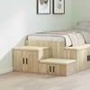 Oppbevaringsskap 2 pcs Sonoma ąžuolas 108 x 41 x 40 cm