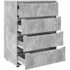 Saugojimo spintos Betono pilka 80 x 48 x 105 cm