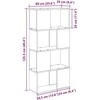 TV staliukas TV spintelių komplektas Ruda 60 x 24 x 125,5 cm