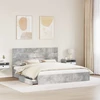 Saugos lova Betono pilka 200 x 200 cm Apdirbta mediena