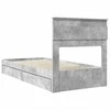 Saugos lova Betono pilka 75 x 190 cm Apdirbta mediena