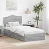 Saugos lova Pilkas Sonoma 70 x 190 cm Apdirbta mediena