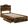 Saugos lova Rūkyta ąžuolas 70 x 190 cm Apdirbta mediena