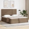 Saugos lova su čiužiniu Kapučino 180 x 200 cm Dirbtinė oda