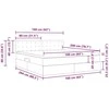 Saugos lova su galvūgalio Tamsiai žalia 160 x 200 cm Aksomas
