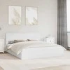 Saugos lova su galvūgalio Balta 180 x 200 cm Apdirbta mediena