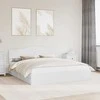 Saugos lova su galvūgalio Balta 180 x 200 cm Apdirbta mediena