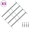 Saugumo grotelės langams su 4 kryžmėmis 3 pcs 430-740 mm