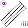 Saugumo grotelės langams su 4 kryžmėmis 3 pcs 93-174 cm