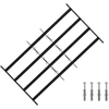 Saugumo grotelės langams su 4 kryžmėmis 3 pcs 63-114 cm