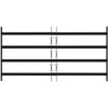 Saugumo grotelės langams su 4 kryžmėmis 3 pcs 63-114 cm