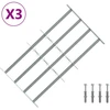 Saugumo grotelės langams su 4 kryžmėmis 3 pcs 630-1140 mm
