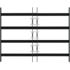 Saugumo grotelės langams su 4 kryžmėmis 3 vnt. 43-74 cm