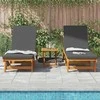 Saulės gultas 2 pcs Ruda 65 x 199 x 84 cm