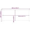 Saulės burė Oranžinė 6 x 2,5 m 100% poliesteris Oksfordas