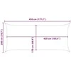 Saulės burė Oranžinė ir ruda 4,5 x 2 m