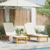 Saulės gultas 2 pcs Ruda 202 x 53 x 89 cm