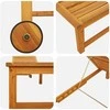 Saulės gultas 2 pcs Ruda 202 x 53 x 89 cm