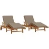 Saulės gultas 2 pcs Tortora 200 x 67 x 84 cm